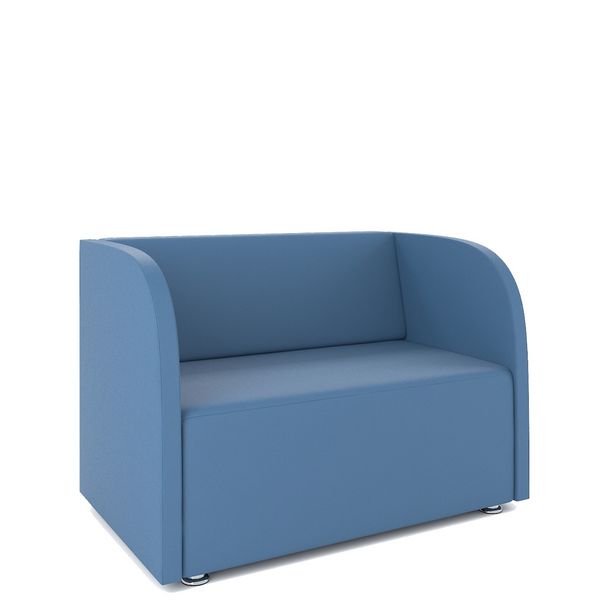 Двухместный диван низкий Chairman Роса ткань синяя