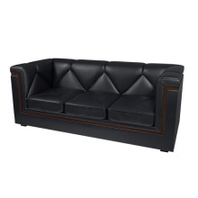 Трехместный диван Dexter DXT32530011 экокожа черная