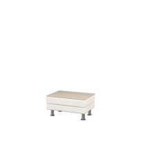 Стол Эволюшн EVO-t экокожа domus white, ясень