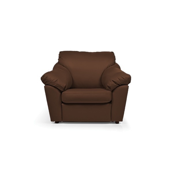 Кресло Лагуна коричневая экокожа