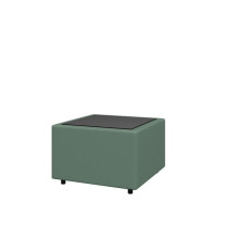 Стол квадратный, стекло Матрикс MT-2 экокожа nappa 696
