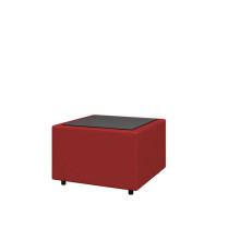 Стол квадратный, стекло Матрикс MT-2 экокожа art-vision 181