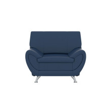Кресло Орион синяя экокожа