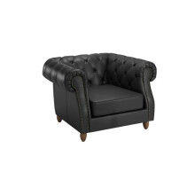 Кресло Tudor TUD36710001 экокожа черная