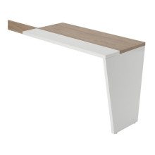 Приставной стол, левый Asti AST33971321 вяз/белый