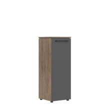 Шкаф колонка с глухой средней дверью Morris Trend MMC 42.1 Кария Пальмира, Антрацит