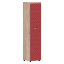 Шкаф колонка, правый, с глухой дверью и топом Torr Lux TLHC 42.1 R дуб каньон, красный