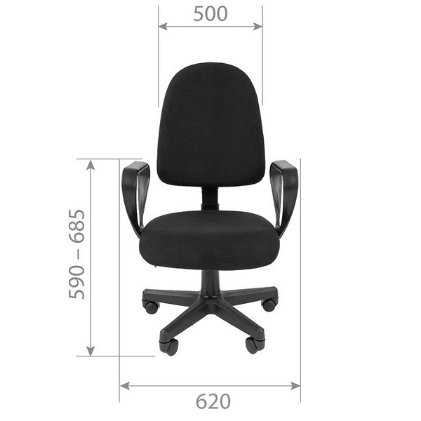 Офисное кресло Chairman 205 черная ткань