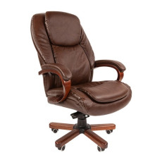 Кресло руководителя Chairman 408 коричневая кожа