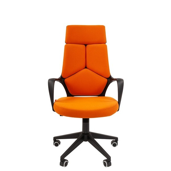 Кресло руководителя Chairman 525 оранжевая ткань
