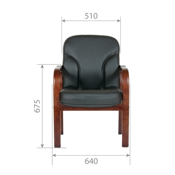 Конференц-кресло Chairman 658 черная кожа