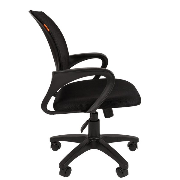 Офисное кресло Chairman 696 BLACK черная сетка, ткань черная