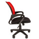 Офисное кресло Chairman 696 BLACK красная сетка, ткань черная