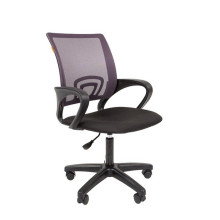 Офисное кресло Chairman 696 LT серая сетка, ткань черная