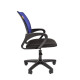 Офисное кресло Chairman 696 LT синяя сетка, ткань черная