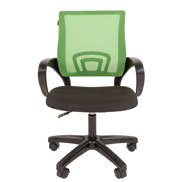 Офисное кресло Chairman 696 LT зеленая сетка, ткань черная