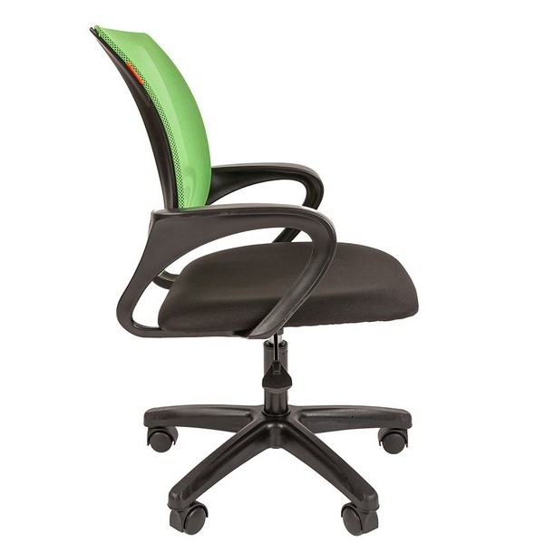 Офисное кресло Chairman 696 LT зеленая сетка, ткань черная