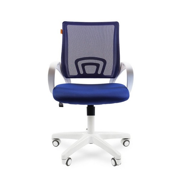 Офисное кресло Chairman 696 WHITE синяя ткань, сетка