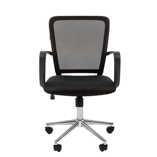 Офисное кресло Chairman 698 CHROME черная ткань, сетка