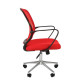 Офисное кресло Chairman 698 CHROME красная ткань, сетка