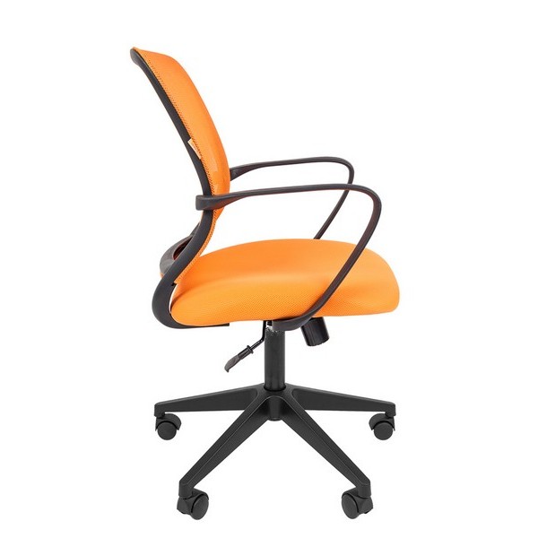 Офисное кресло Chairman 698 оранжевая ткань, сетка