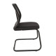 Конференц-кресло Chairman 699V черная сетка, черная ткань