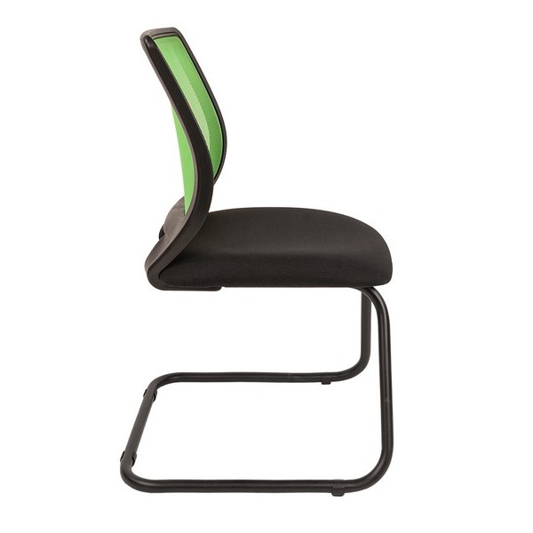 Конференц-кресло Chairman 699V зеленая сетка, черная ткань