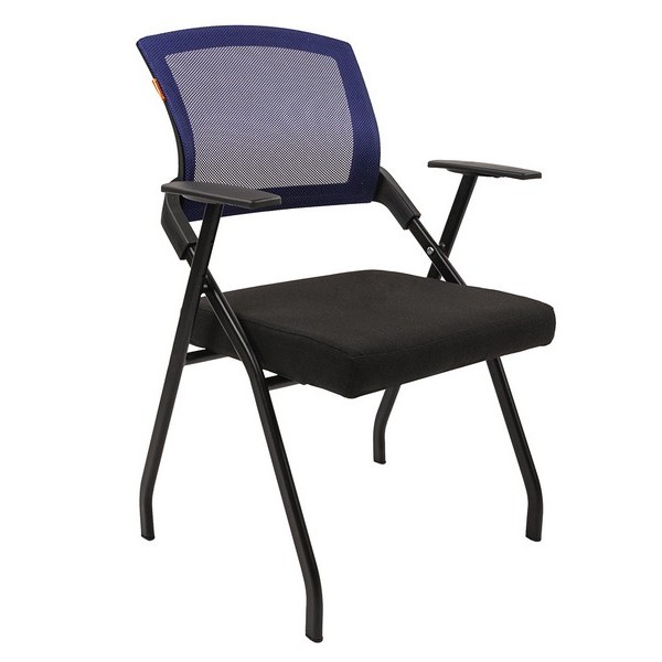 Конференц-кресло Chairman Nexx синяя сетка, черная ткань