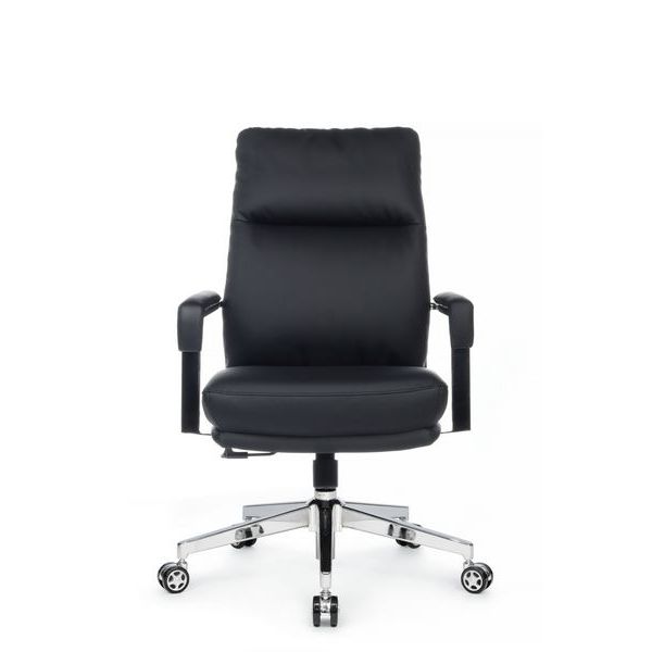 Кресло Riva Chair Leon-M B916 черная экокожа