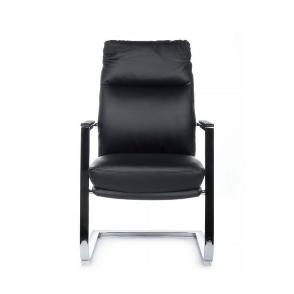 Конференц-кресло Riva Chair Leon-SF D916 черная экокожа