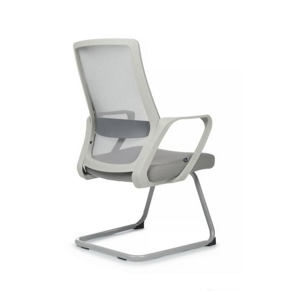 Конференц-кресло Riva Chair Point 8325G светло-серая ткань, сетка, серый пластик