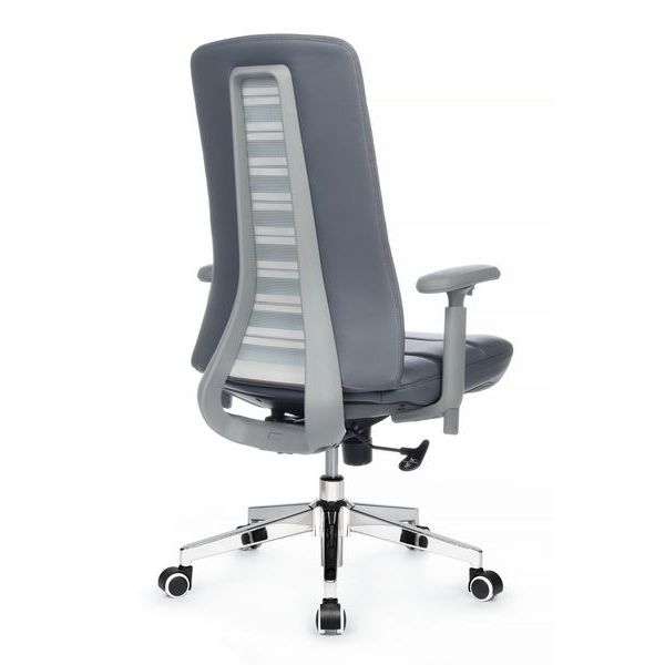 Кресло Riva Chair Sam-M B654-1 синяя экокожа