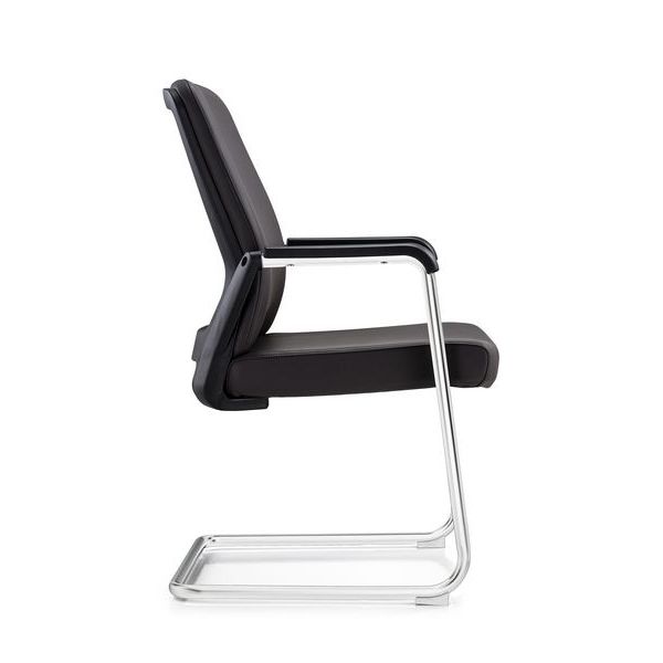 Конференц-кресло Riva Chair Sitting D825-5 черная экокожа