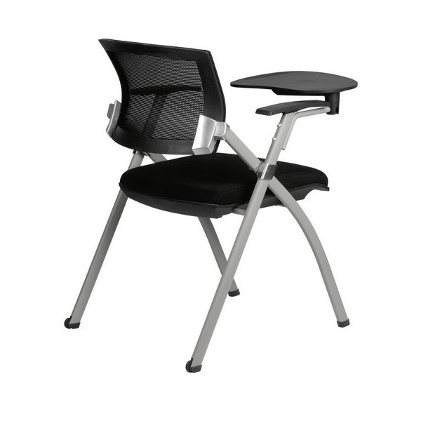 Стул складной Riva Chair 462TE черная сетка, черная ткань