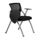 Стул складной Riva Chair Click 462TE черная сетка, черная ткань