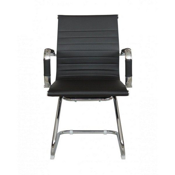 Конференц-кресло Riva Chair 6002-3E черная экокожа