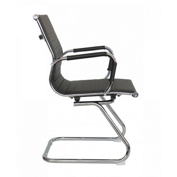 Конференц-кресло Riva Chair Hugo 6002-3 черная экокожа