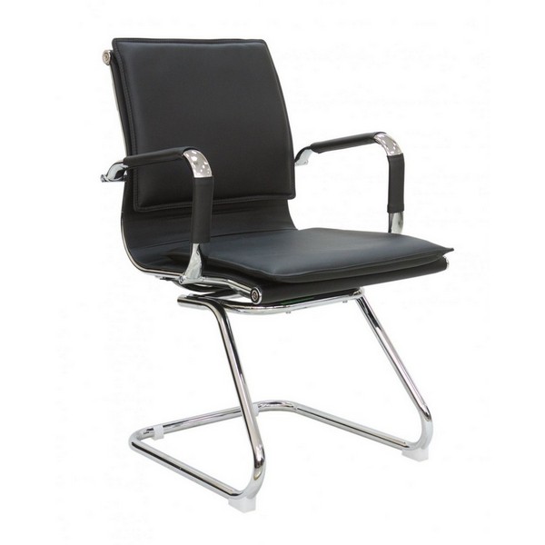 Конференц-кресло Riva Chair Hugo 6003-3 черная экокожа