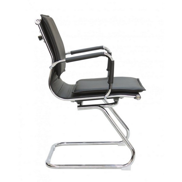 Конференц-кресло Riva Chair Hugo 6003-3 черная экокожа