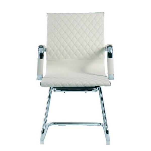 Конференц-кресло Riva Chair 6016-3 бежевая экокожа