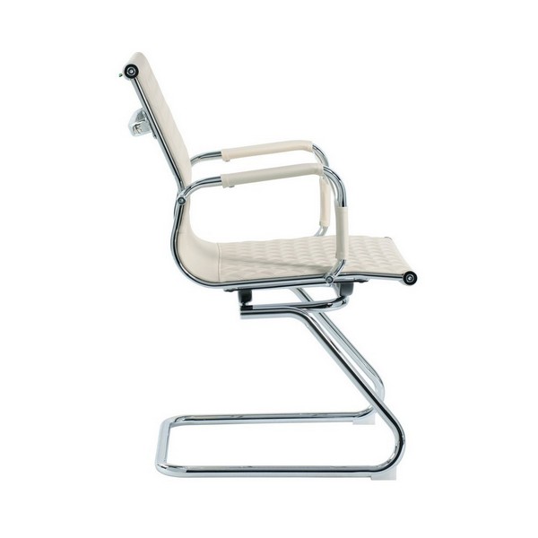 Конференц-кресло Riva Chair 6016-3 бежевая экокожа