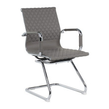 Конференц-кресло Riva Chair 6016-3 серая экокожа