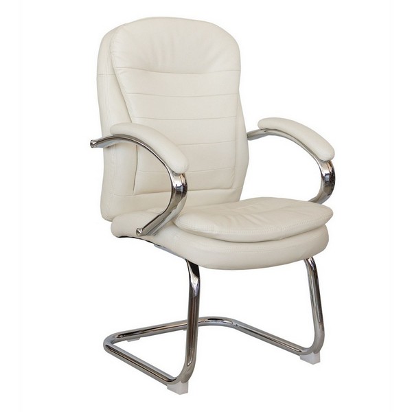 Конференц-кресло Riva Chair 9024-4 бежевая экокожа