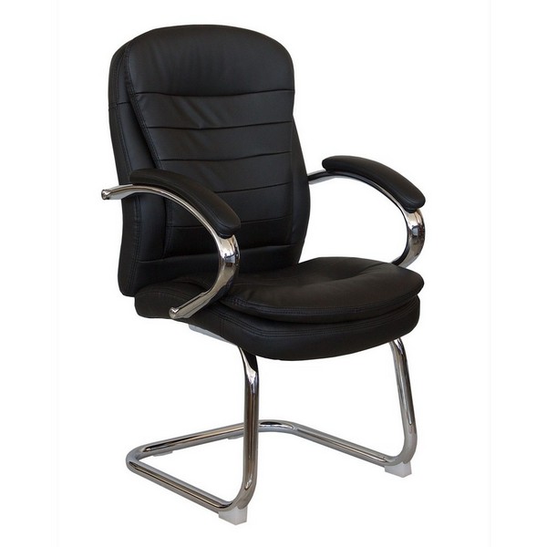 Конференц-кресло Riva Chair 9024-4 черная экокожа