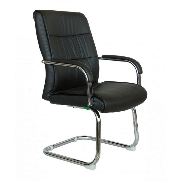 Конференц-кресло Riva Chair Atom 9249-4 черная экокожа