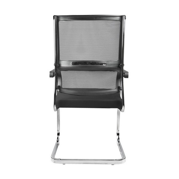 Конференц-кресло Riva Chair D201 черный пластик, черная ткань