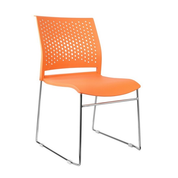 Конференц-кресло Riva Chair D918 оранжевый пластик