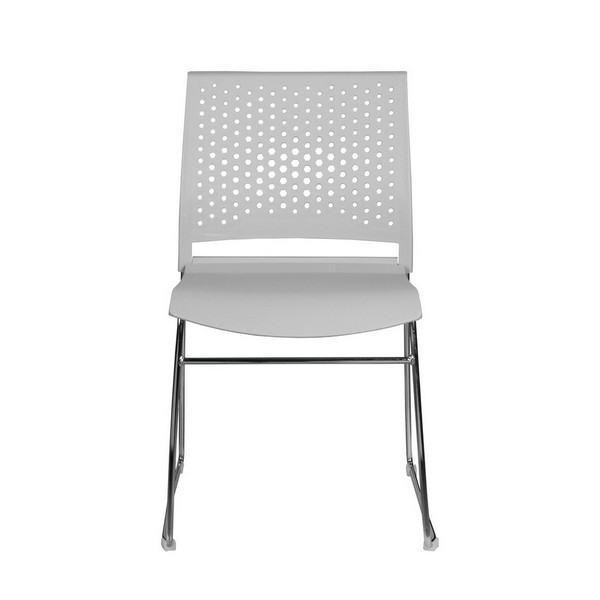 Конференц-кресло Riva Chair D918 светло-серый пластик