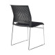 Конференц-кресло Riva Chair D918B черный пластик, черная ткань