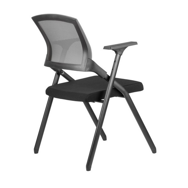 Стул складной Riva Chair Seat M2001 серая сетка, черная ткань